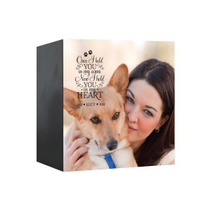Pet Memorial Shadow Box Urn for Animal Ashes | Dog Urn for Ashes | Cat Urn for Ashes | Dog Memorial Gifts | Cat Memorial Gifts