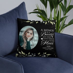 Personalized Memorial Pillow | Custom Pillow | Memory Pillow | Memorial Gift | Bereavement Gift | Sympathy Gift | In Loving Memory