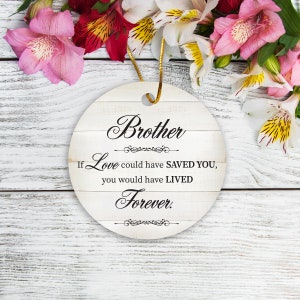 Memorial Ornament | Sympathy Gift | Family Ornament | In Loving Memory | Tree Ornaments | Funeral Favors | Christmas Ornaments | Grief Gift