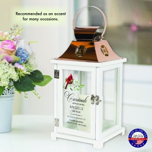 Lighted Memorial Lantern | Memorial Candle Gift | Personalized Memorial Gift | Funeral Lantern Gift | Remembrance Hanging Lantern | Tribute