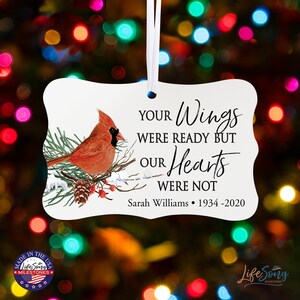 Cardinal Memorial Ornament - Christmas Gift - Remembrance Gift - Memorial Gift - Loss of Mother
