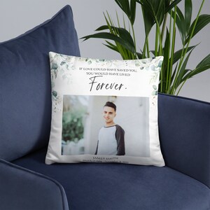 Personalized Memorial Pillow | Custom Pillow | Memory Pillow | Memorial Gift | Bereavement Gift | Sympathy Gift | In Loving Memory