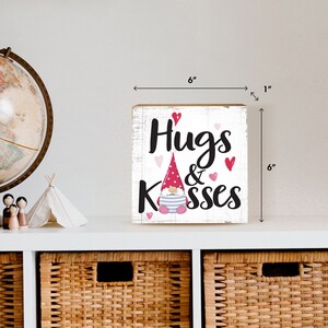 Valentines Day Décor | Valentines Gift | Valentine Gnome | Valentines Day Sign | Gift For Her | Gift For Him | Shelf Décor | Shelf Sitter