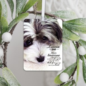 Pet Memorial Ornament | Pet Portrait Custom | Sympathy Gift | Christmas Ornaments | Cat Memorial | Dog Memorial | Dog Lover Gift | Pet Gifts