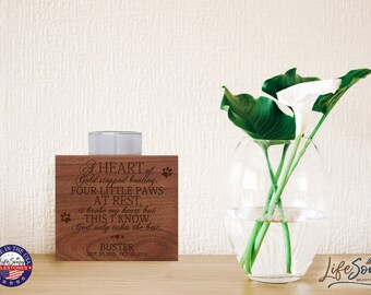 Pet Memorial Candle Holder | Personalized Pet Sympathy Gift | Dog Memorial Gift | Pet Loss Gift | Votive Candle Holder | Cat Memorial