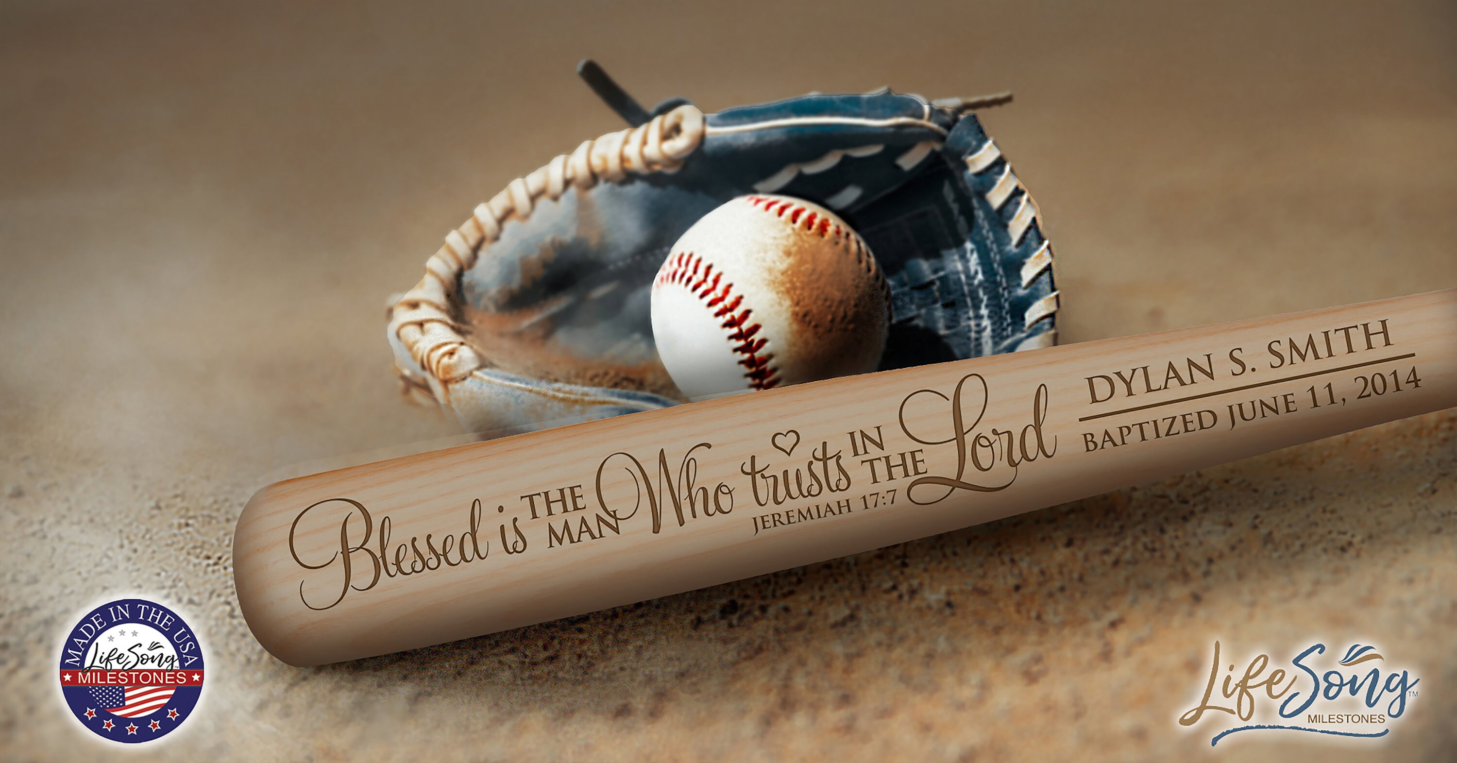 Custom Engraved Baseball Bat Personalized Baptism Gift Etsy