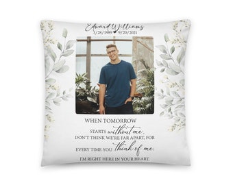 Personalized Memorial Pillow | Custom Pillow | Memory Pillow | Memorial Gift | Bereavement Gift | Sympathy Gift | In Loving Memory