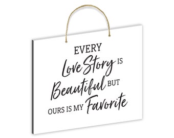 Love Gifts | Every Love Story | Mr. & Mrs. | Happily Ever After | Couple Gift | Gift For Him | Gift For Her | Anniversary Gift | Couple Sign