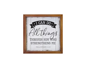 Christian Gifts | Wood Signs | Sports Décor | Scripture Art | Housewarming Gift | Baseball Coach Gift | Baseball Gifts | Farmhouse Signs