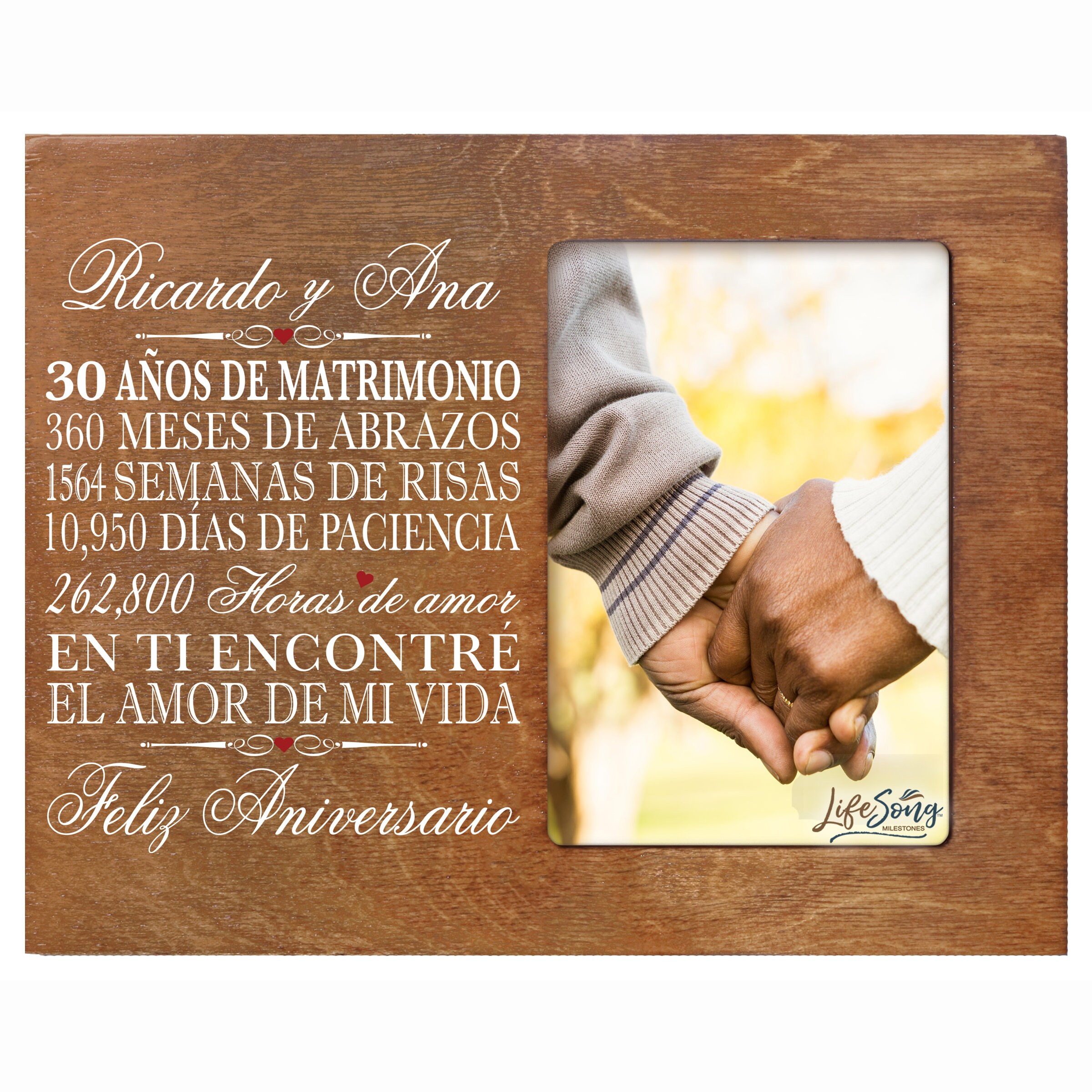 30th Anniversary Gift Spanish Anniversary Plaque Gift for -  Portugal