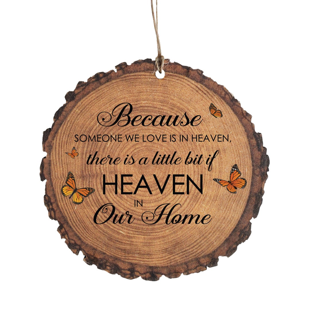 Christmas Ornaments Memorial Ornament Wood Slice Ornament - Etsy