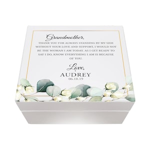 Personalized Box - Wooden Trinket Box - White Wood Box