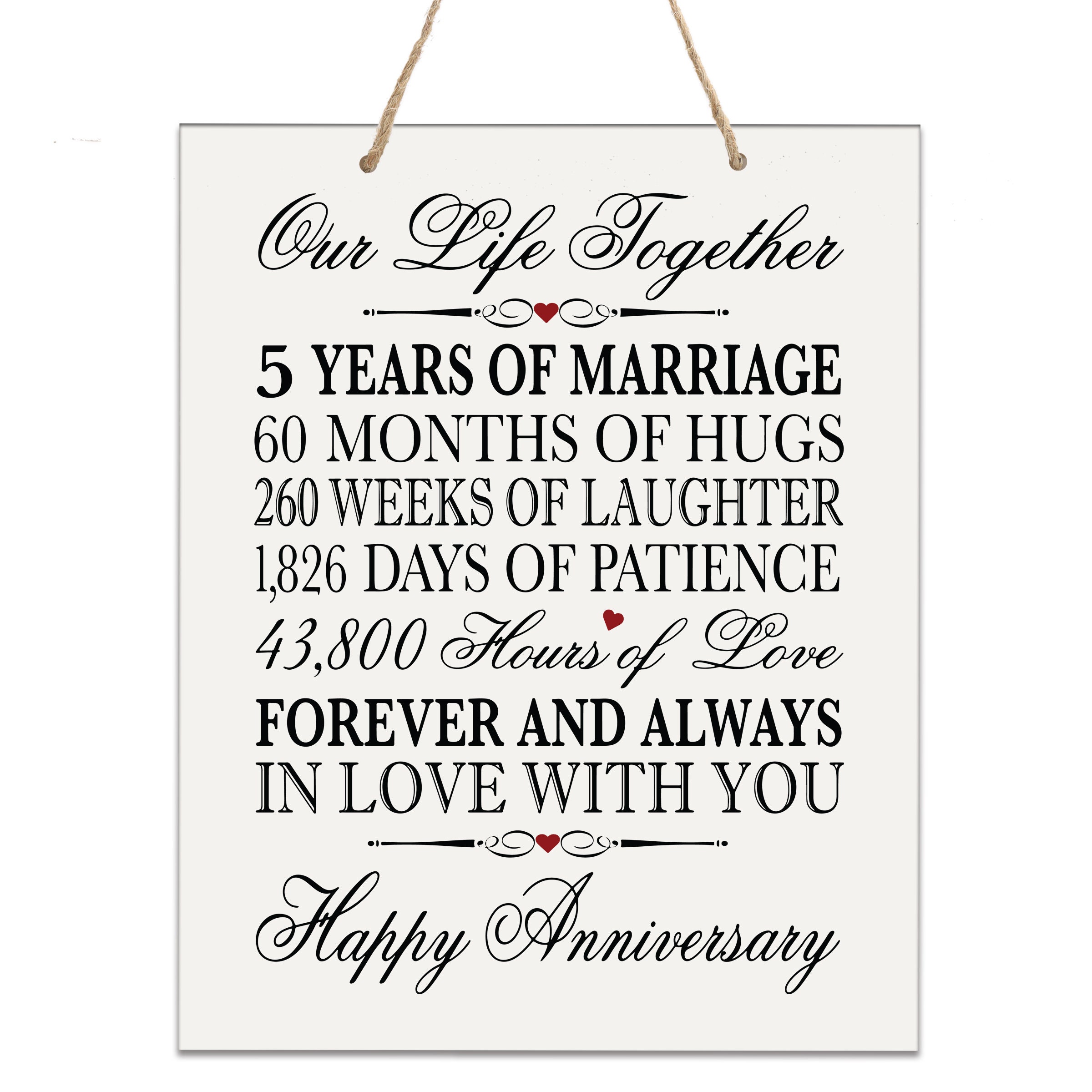 5th Anniversary Gift Wooden Wall Hanging Gift for Husband - Etsy