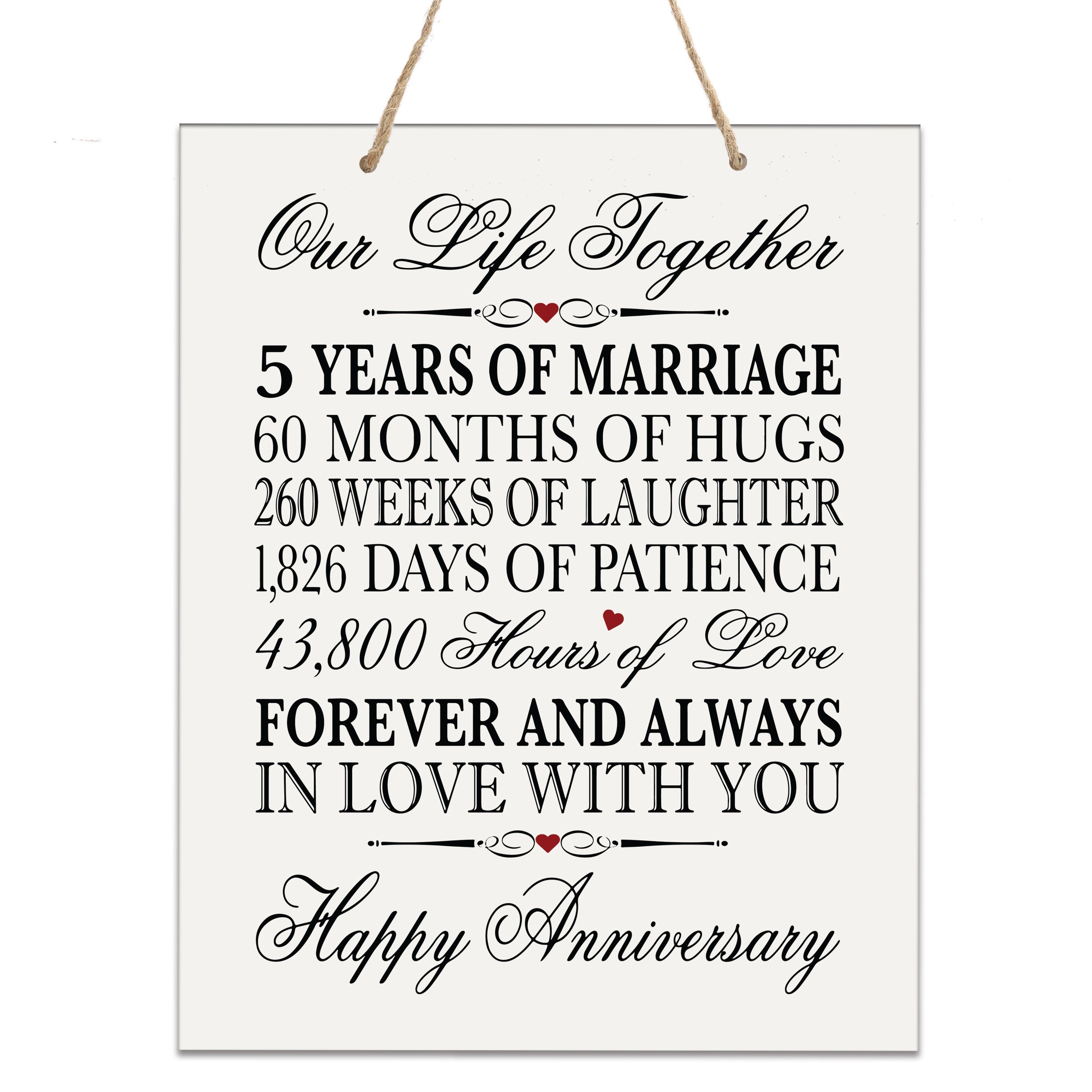 5th Anniversary Gift Wooden Wall Hanging Gift for Husband Etsy