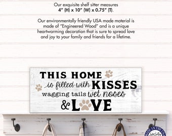 Pet Gifts | Shelf Décor | Dog Lover Gift | Wooden Sign | Dog Gifts | Pet Lovers | Dog Mom | Dog Dad | Farmhouse Sign | Dog Owner | Wall Art
