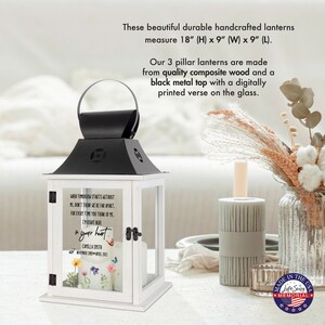 Personalized Memorial Lantern | In Memory Lantern | LED Flameless Lantern | Personalized Gift | Loss of Loved One | Personalized Grief Gift