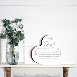 Memorial Heart Block Keepsake | Sympathy Gift | Loss Of Mother | Loss Of Father | Bereavement Gift | Child Memorial | Remembrance Gifts