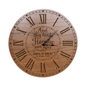 Modern Clock | Personalized Clock | Clocks for Wall | Recycled Wooden Clock | Personalized Wedding Gift | Unique Clocks for Wall