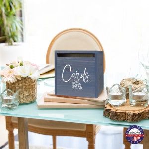 Wood Card Box | Wedding Card Holder | Card Box With Slot | Memory Box | Wedding Reception | Wedding Ceremony | Wedding Money Box | Card Box