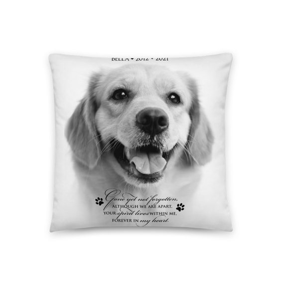 Pet Loss Pillow Pet Memorial Gift Custom Pet Pillow Dog Etsy