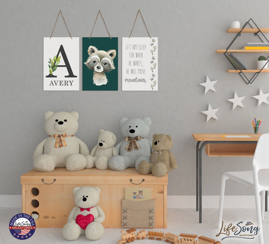 Baby Room Decor Monogram Personalized Baby Gifts for Girl Etsy