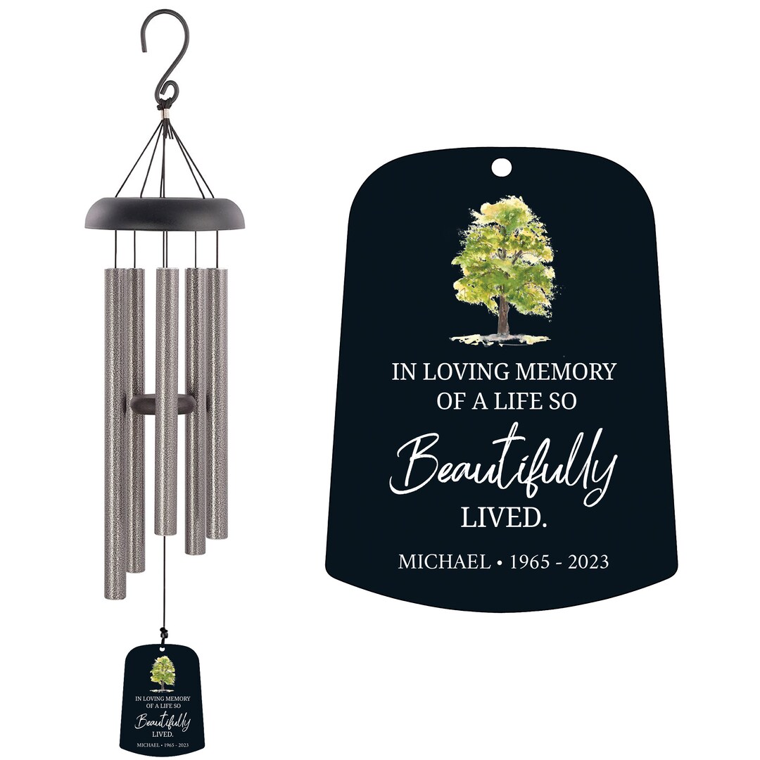 Personalized Memorial Wind Chime Sympathy Wind Chime Etsy