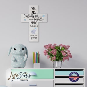 Godson Baptism Gift | Personalized Baptism Cross | Godchild Gift | First Communion Gift | Baptism Gift Girl | Baptism Favors | Godson Gift