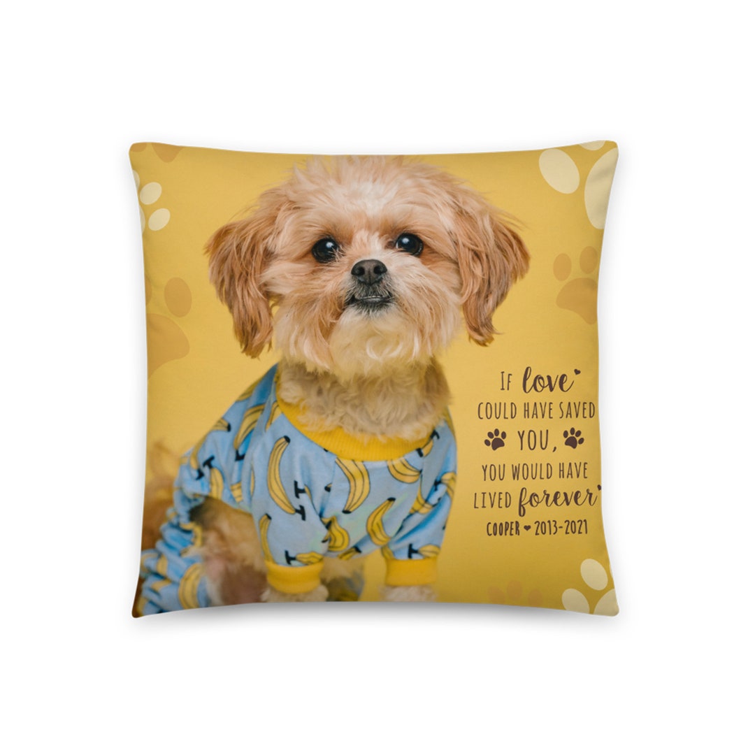 Pet Loss Pillow Pet Memorial Gift Custom Pet Pillow Dog Etsy