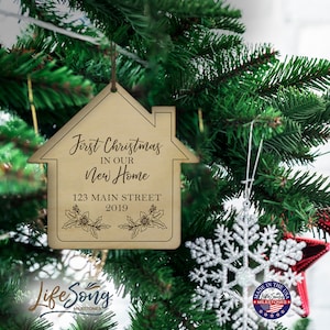 New Home Housewarming Gift | Personalized New Home Ornament | Custom House Ornament | Housewarming Ornament | Mr. & Mrs. | Home Decor