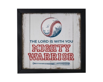 Christian Gifts | Wood Signs | Sports Décor | Scripture Art | Housewarming Gift | Baseball Coach Gift | Baseball Gifts | Farmhouse Signs