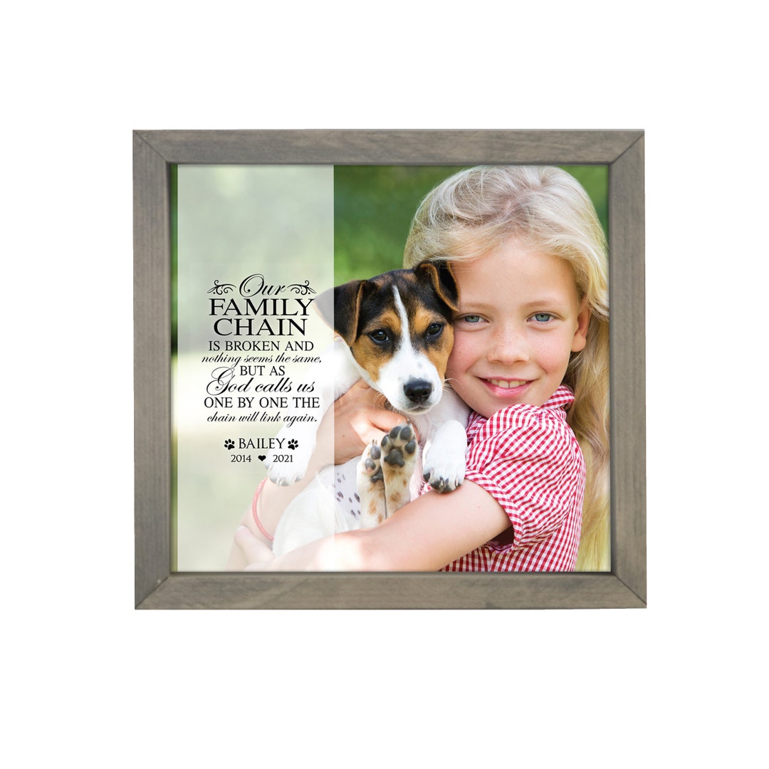 Personalized Pet Memorial Frame Shadow Box Frame Custom Etsy