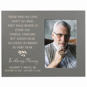 Memorial Photo Frame | Memorial Frame | Memorial Gift | Personalized Frame | Custom Picture Frame | Sympathy Gift | Bereavement Gift