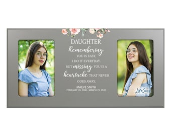 Memorial Photo Frame | Family Picture Frame | Memorial Favors | Custom Picture Frame | In Loving Memory