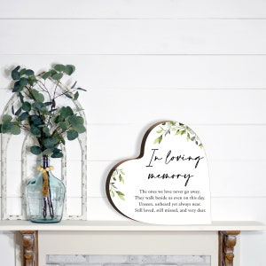 Memorial Heart Block Keepsake | Sympathy Gift | Loss Of Mother | Loss Of Father | Bereavement Gift | Child Memorial | Remembrance Gifts