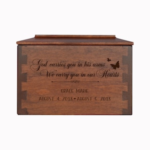 Cremation Urn for Human Ashes | Ashes Keepsake | Custom Urn | Wooden Urn | Memorial Urn | Keepsake Urn | Personalized Cremation Urn