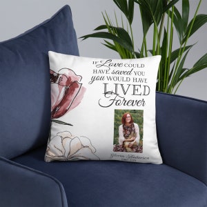 Personalized Memorial Pillow | Custom Pillow | Memory Pillow | Memorial Gift | Bereavement Gift | Sympathy Gift | In Loving Memory