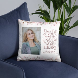 Personalized Memorial Pillow | Custom Pillow | Memory Pillow | Memorial Gift | Bereavement Gift | Sympathy Gift | In Loving Memory
