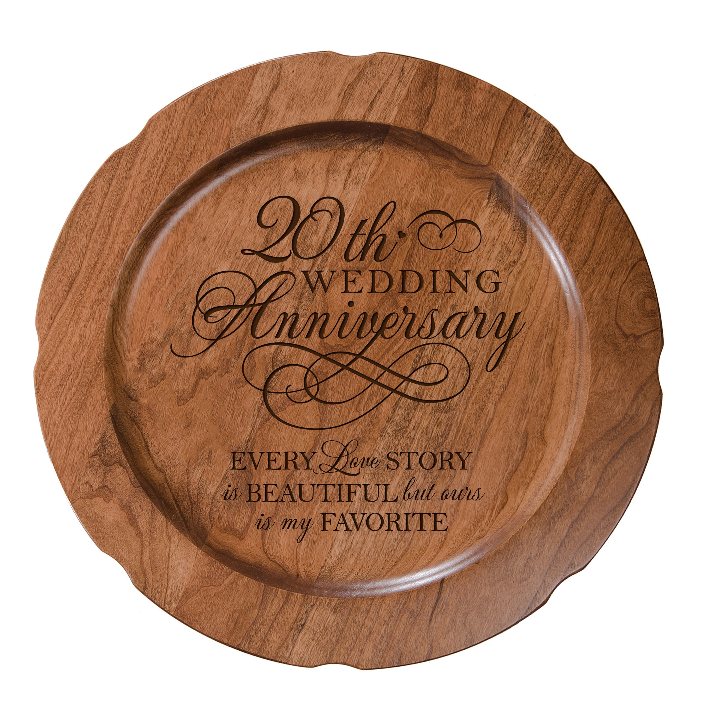 20th Anniversary Gift | Anniversary Plate | Decorative Plate