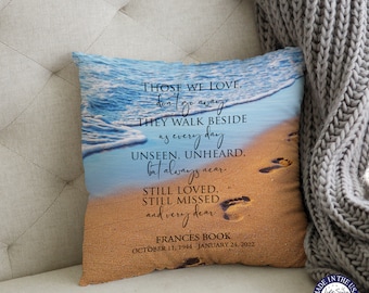Memorial Pillow | In Loving Memory | Memory Pillow | Memorial Gift | Bereavement Gift | Sympathy Gift | Loss Of Loved One | Throw Pillow