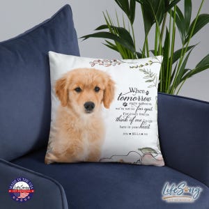 Pet Memorial Gift, Personalized Dog Memorial Pillow, Custom Pet Loss Keepsake, Pet Loss Pillow, Dog Remembrance, Pet Memorial Pillow