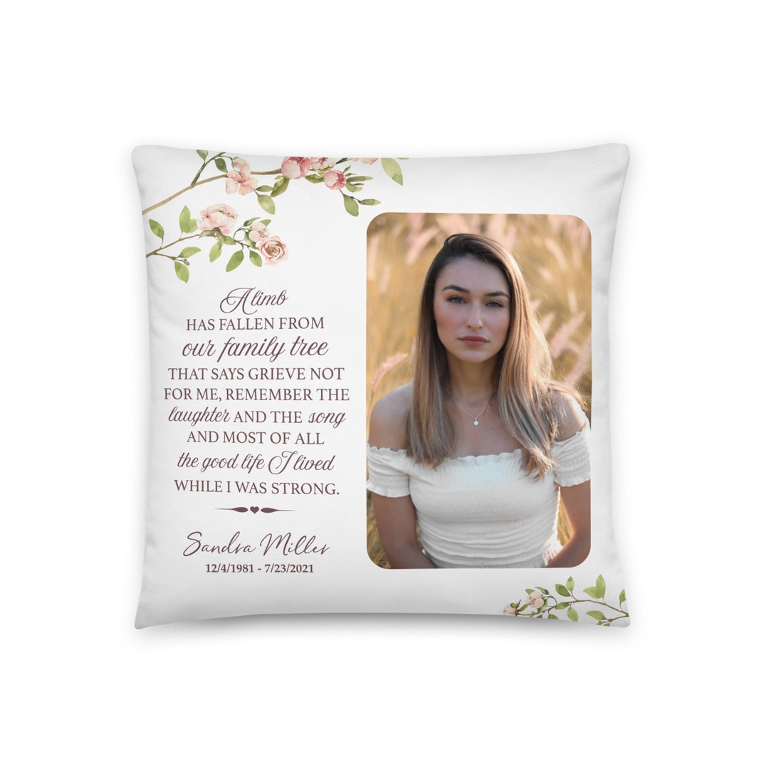 Personalized Memorial Pillow Custom Pillow Memory Pillow Memorial Gift