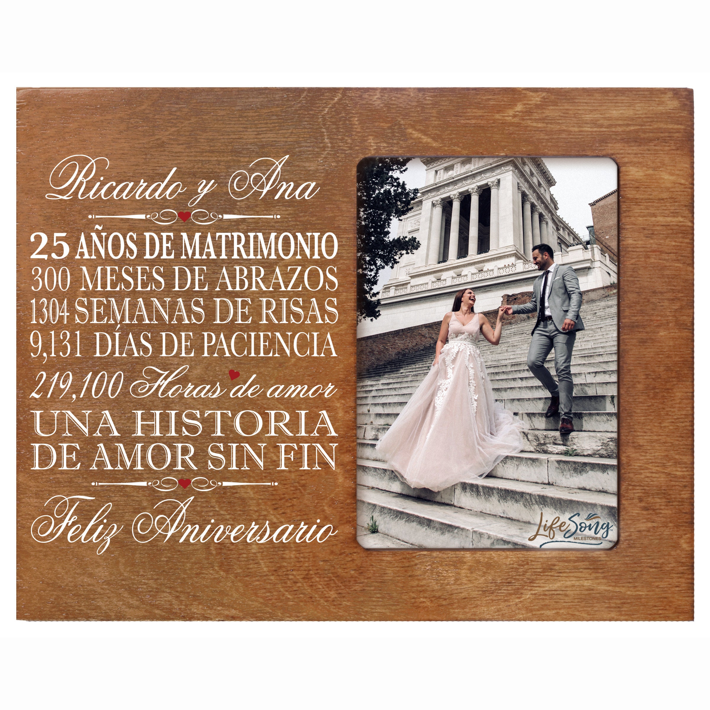 Figura para Tarta Pareja Morenos 25 Aniversario. Figuras para bodas de  plata. - Detalles 25 y 50 Aniversario -  - DICRAF  IMPORT SL B54968151