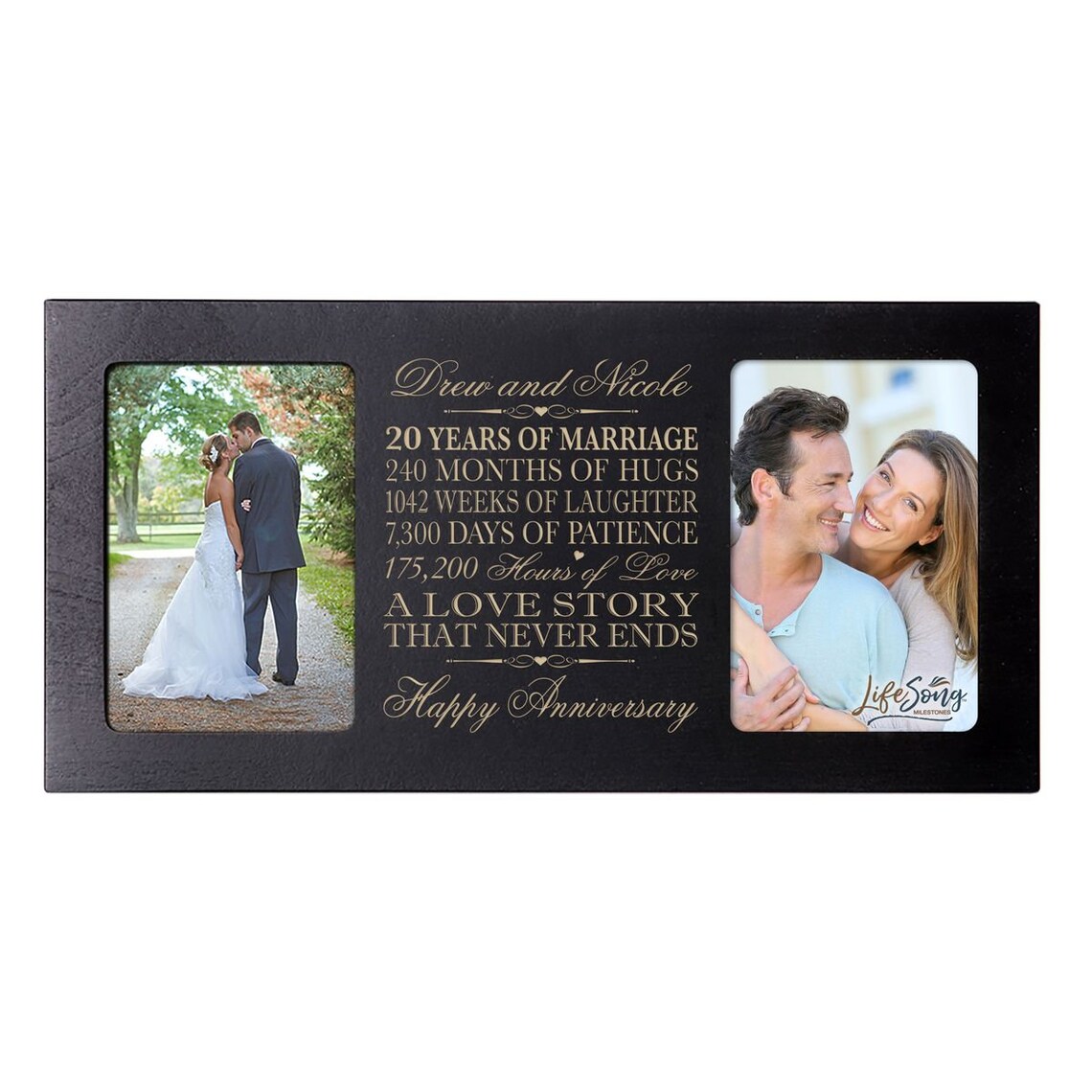 20th Anniversary Silver-Plated Photo Frame
