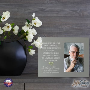 Memorial Picture Frame | Personalized Photo Frame | In Loving Memory | Broken Chain Memorial | Sympathy Picture Frame | 4x6 Picture Frame