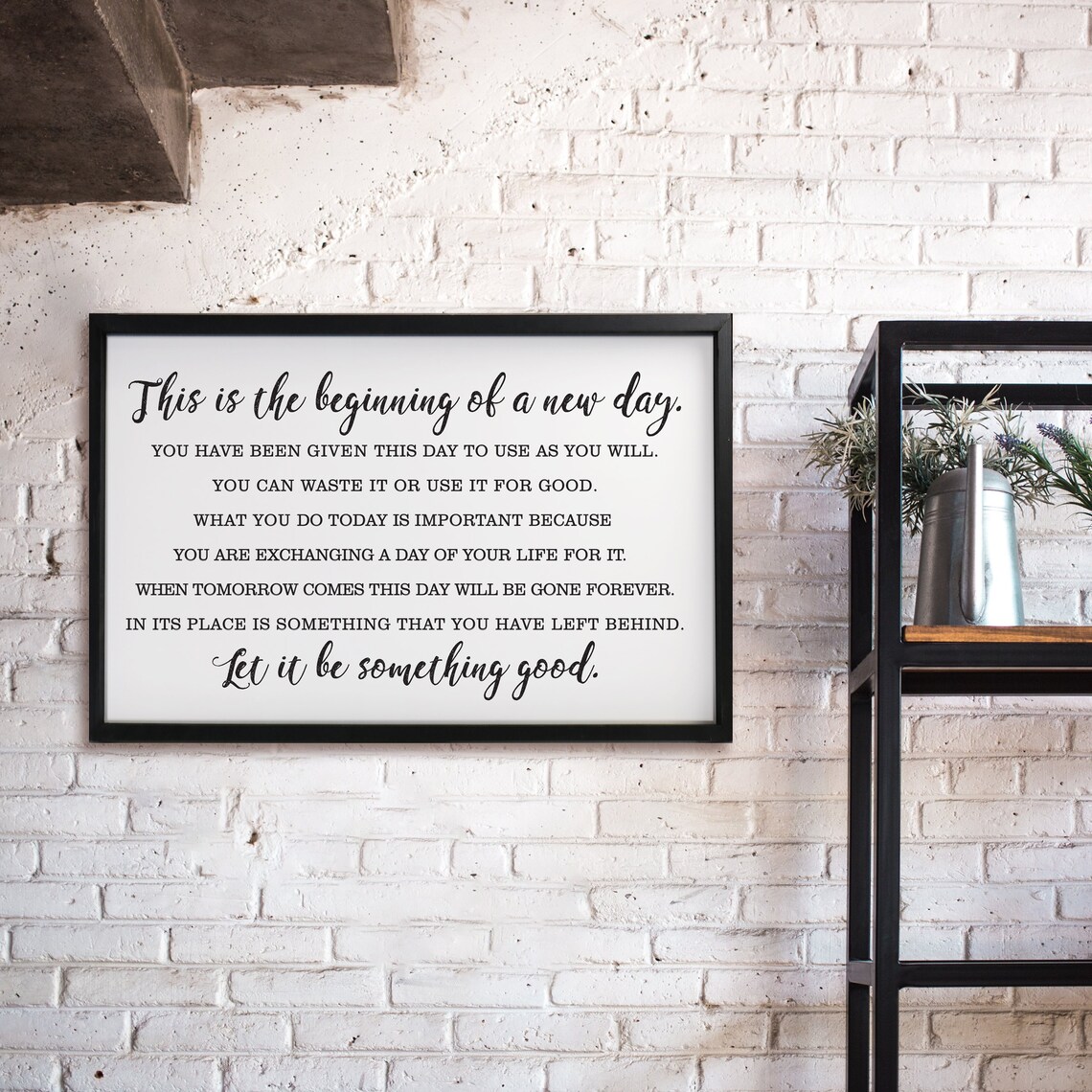 Framed Shadow Box Art Large Quote Wall Art Inspirational Etsy