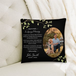 Personalized Memorial Pillow | Custom Pillow | Memory Pillow | Memorial Gift | Bereavement Gift | Sympathy Gift | In Loving Memory