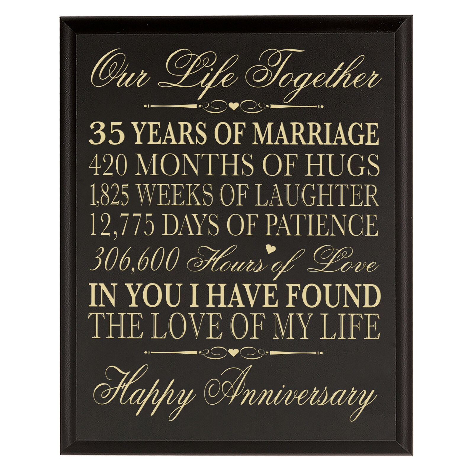 35th Anniversary Gift Wooden Anniversary Sign 35th Wedding - Etsy