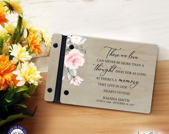 Funeral Guest Book | Memorial Guest Book | Funeral Favors | Personalized Memorial Gift | Wood Guest Book Sign | Memorial Service Guest Book