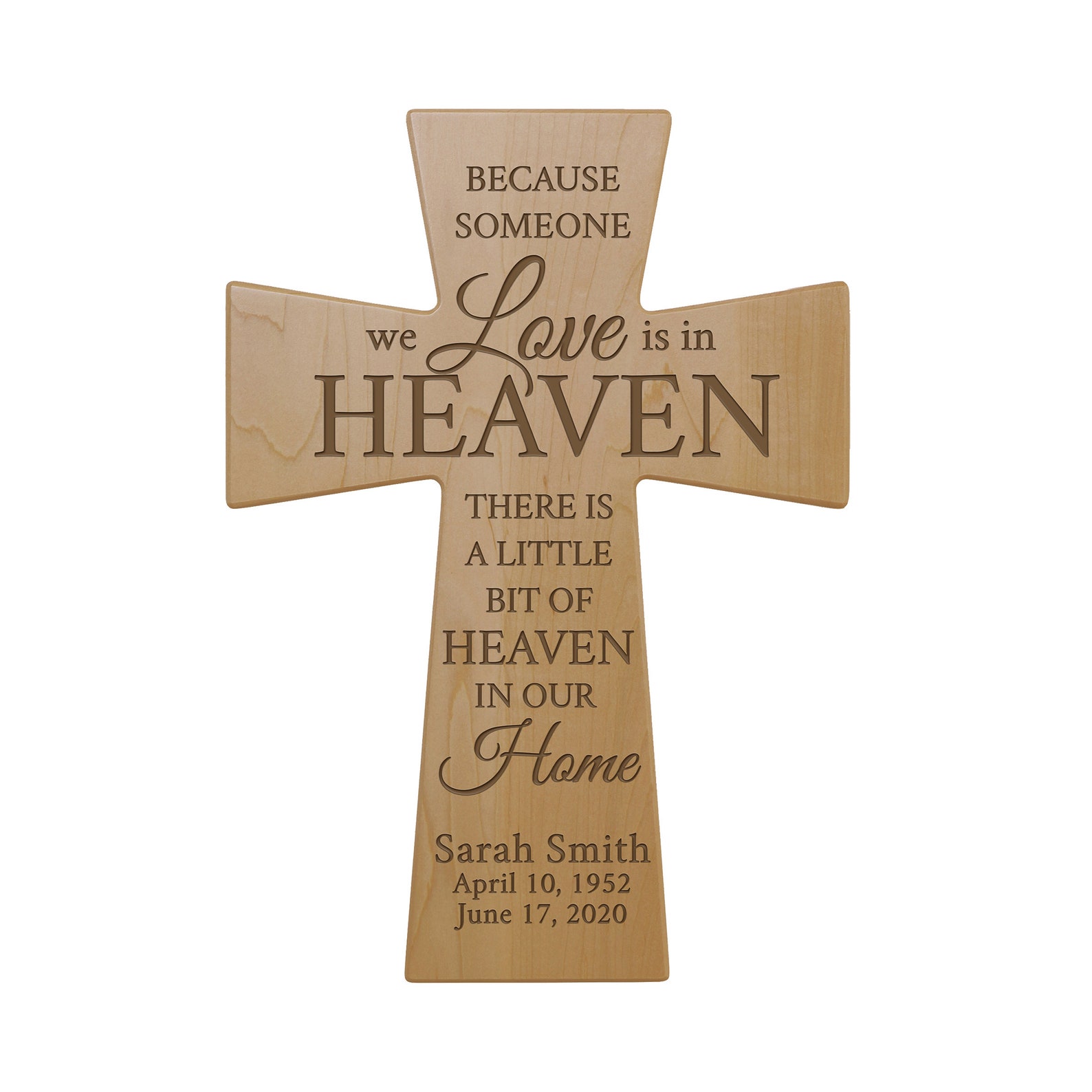 Wood Memorial Crosses Personalized Wooden Cross Memorial Etsy