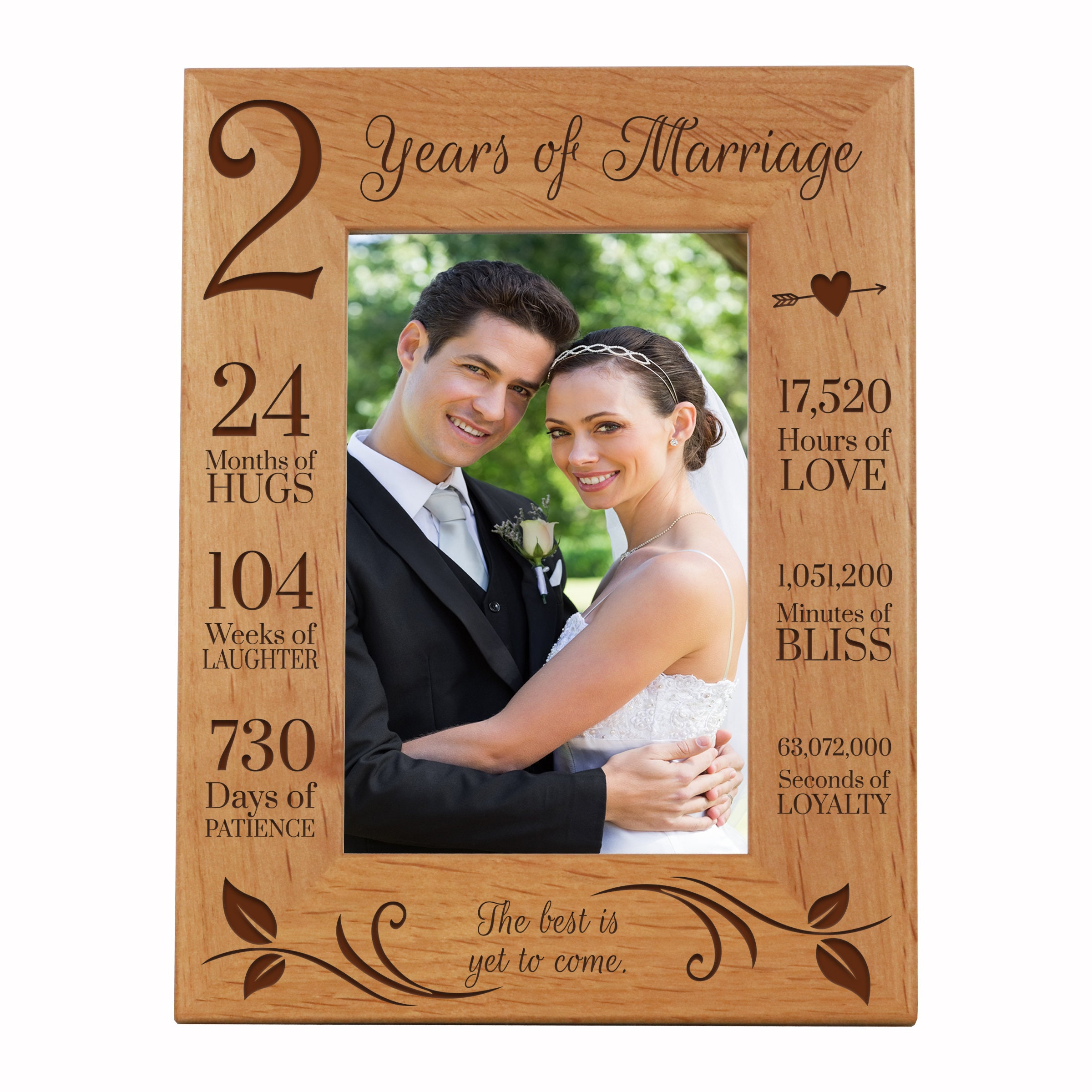 Letrero de 2º aniversario personalizado, regalo de boda de 2 años para  esposa, marido, pareja, él, ella, madera maciza, fabricado en los Estados
